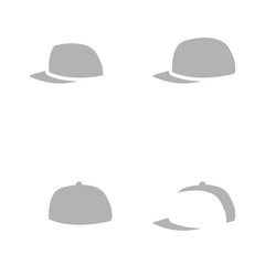 cap icon on a white background, vector illustration