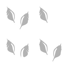 Fototapeta na wymiar seashell icon on a white background, vector illustration