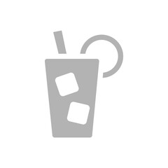 cocktail icon on a white background, vector illustration