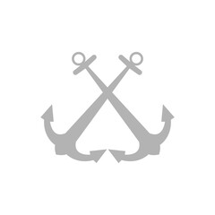anchors icon on a white background, vector illustration