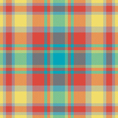 Plaid check pattern. Seamless fabric texture. Tartan textile print.