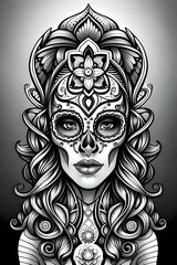 face of a person with a mask