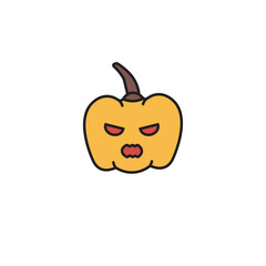 halloween pumpkin head