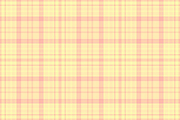 Tartan seamless texture of plaid background fabric with a check pattern textile vector.