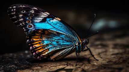 Fototapeta na wymiar Beautiful Butterfly - Generative AI