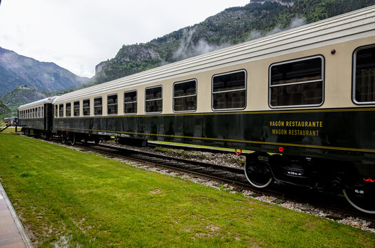 Canfranc Station, Spain, is a historic railway station known for its grandeur and architectural beauty.  With its ornate facade and sprawling size, it stands as a symbol of a bygone era of luxury and 