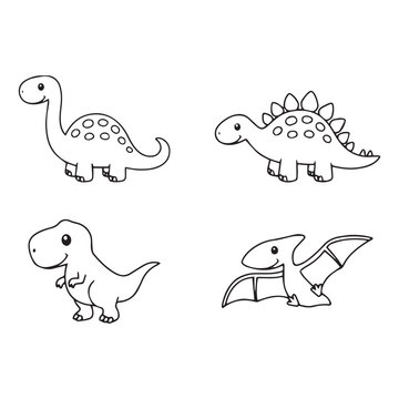 Baby dinosaurs set, baby dinosaur family, little t-rex, little dino, kid dino, baby dinosaur patterns