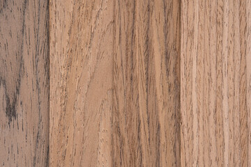 Naklejka premium Palette of wood decor samples with different colours and textures. Sample of wood chipboard. Wooden laminate veneer material for interior architecture and construction or furniture finishing 