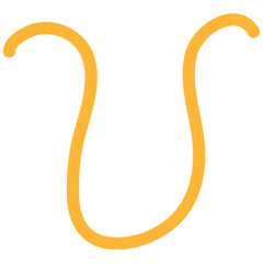 Hand drawn scribble line