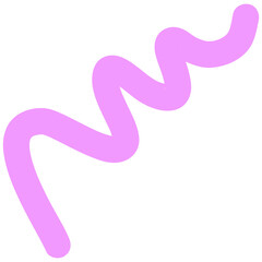 Hand drawn scribble line