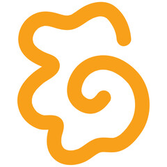 Hand drawn scribble line