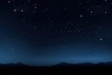 Obraz na płótnie Canvas Background of an illustration of a starry night sky on a summer night. Generative AI