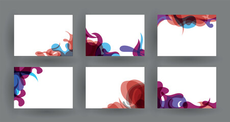 Geometric pattern background texture for brochure cover design. gradient color gradient banner template. Abstract vector wave shape for presentation templates	