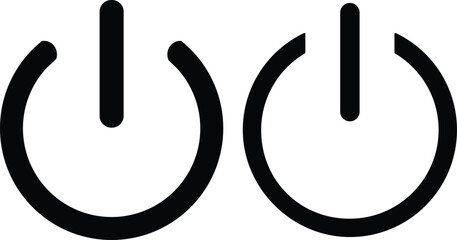 On, off Icon in trendy flat style 