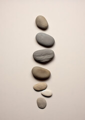 Fototapeta na wymiar Arrangement of Beach Stones