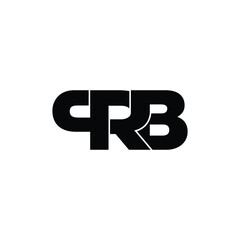 PRB letter monogram logo design vector