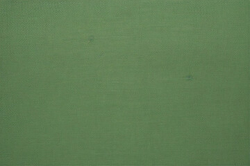 Green color linen fabric texture for background