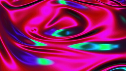 Iridescent cloth wave