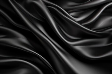 Obraz premium Abstract black satin background