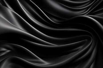 Obraz premium Abstract black satin background