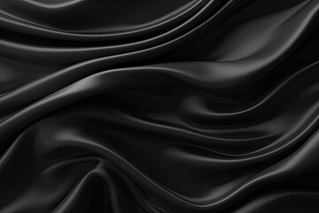Obraz premium Abstract black satin background
