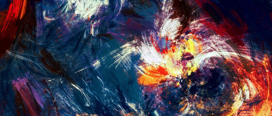 Art paint. Abstract painting background. Color pattern. Fractal artwork for creative graphic design