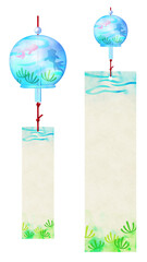 イラスト：和の素材　風鈴