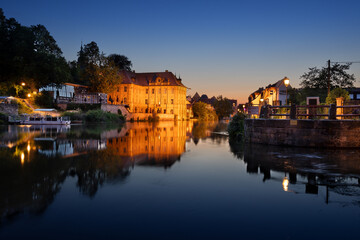 Internationales Künstlerhaus Villa Concordia in Bamberg zur blauen Stunde