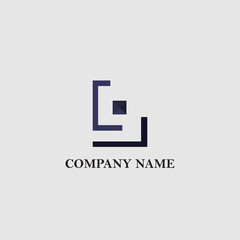 G Letter. Creative Abstract Company Logo Invisible Design