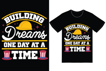 Obraz premium Labor Day T-shirt Design Vector. Labor Vector Graphics. 