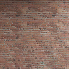 Naklejka premium Realistic brick wall texture,modern style,Generative ai