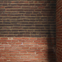 Realistic brick wall texture,modern style,Generative ai