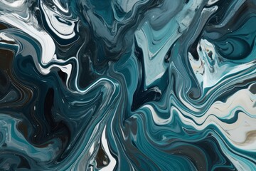 Abstract design featuring a mix of light and dark azure paint, Generative ai