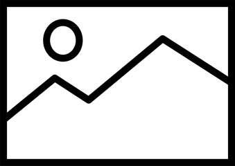 Picture icon graphic design, Gallery icon, Album icon. Replaceable vector design.