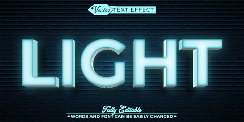 Neon Lights Editable Text Effect Template