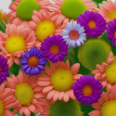 A bouquet of colorful flowers can brighten anyone's day - generative ai