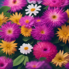 A bouquet of colorful flowers can brighten anyone's day - generative ai