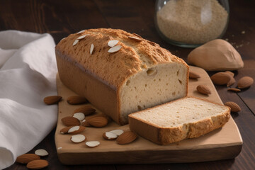 Keto almonds bread