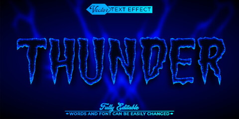 Dark Thunder Editable Text Effect Template