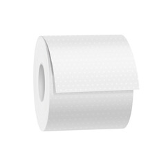 Bathroom or toilet paper isolated on white. Vector