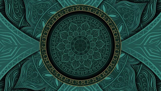 Mandala pattern with swirl effect for meditation and advertising