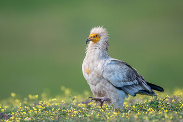 Egyptian vulture (Neophron percnopterus) in the wild