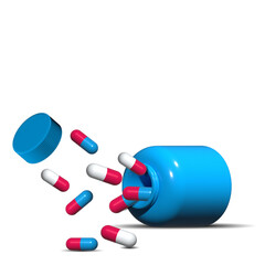3d pills and capsules