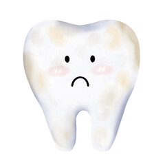 Bad tooth with plaque