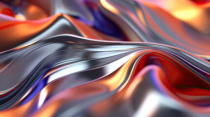 Abstract mettal background. Chrome texture low saturation color.
