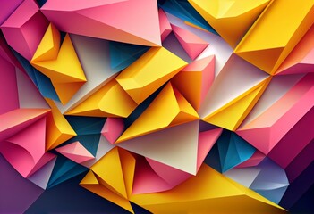 An amazing abstract background with a dynamic 3D design, Generative ai