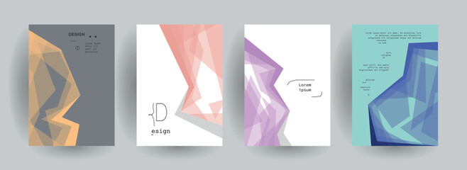 Abstract gradient vector background for business brochure cover design