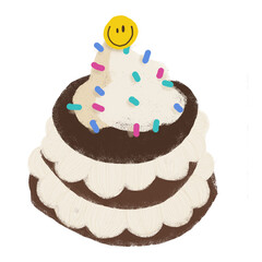 Cake chocolate sprinkles 