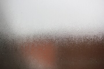 water drops on glass