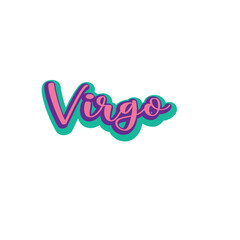 Word art zodiac.  Virgo word art